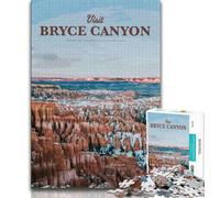Visita Bryce Canyon Puzzles 1000 Piezas para Adultos, Juego desafiante y Familiar, Toda la Familia 75x50cm