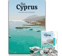 Visita Chipre Rompecabezas para Adolescentes, Ayuda al Cerebro a ejercitar Juguetes adictivos para Cultivar la Paciencia Una Obra de Arte 38x26cm