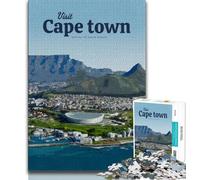 Visita Ciudad del Cabo Rompecabezas de 1000 Piezas para Adultos Regalos Que ayudan al Cerebro a ejercitar la Paciencia Juguetes adictivos Gran Regalo 38x26cm