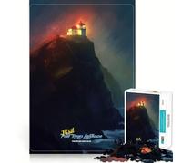Visita el Faro de Niebla Rompecabezas de 1000 Piezas para Adultos Juego de Memoria Cerebral Encaje Huecos Actividad Relajante para desconectar (38x26cm)