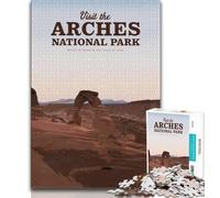 Visita el Parque Nacional Arches Rompecabezas de 1000 Piezas para Adultos Regalos Que ayudan al Cerebro a ejercitar la Paciencia Juguetes adictivos Gran Regalo 38x26cm