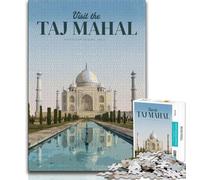 Visita el Taj Mahal: Rompecabezas para Adolescentes (1000 Piezas), Juguetes educativos, Lista de Deseos para aliviar el estrés con Papá Noel (38x26cm)