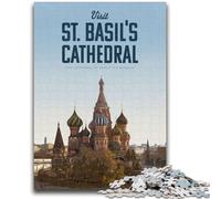 Visita la Catedral de San Basilio: Rompecabezas de 1000 Piezas para Adolescentes y Adultos Juego desafiante y Familiar Interacción Entre Padres e Hijos 1000 Piezas (50x75cm)