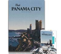 Visita la Ciudad de Panamá Rompecabezas para Adultos Adolescentes Rompecabezas, Juego Desafiante y Familiar Toda la Familia 50x75cm