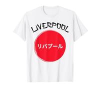 Visita Liverpool Sign Street City of Liverpool UK Japan Flag Camiseta