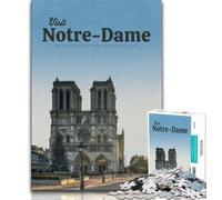 Visita Notre Dame Rompecabezas para Adolescentes Rompecabezas de 1000 Piezas, Ayuda al Cerebro a ejercitar Juguetes adictivos para Cultivar la Paciencia Una Obra de Arte 50x75cm