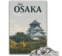 Visita Osaka: Rompecabezas para Adultos y Adolescentes, Juego Educativo Familiar, Ideal para Decorar escritorios, 1000 Piezas (50x75cm)