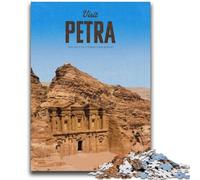Visita Petra: Rompecabezas para Adultos y Adolescentes de 1000 Piezas Ejercita el Cerebro, Juguetes adictivos para Cultivar la Paciencia y la interacción Entre Padres e Hijos (50x75cm)