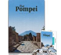 Visita Pompeya - Rompecabezas para Adultos (1000 Piezas), Juego Familiar para aliviar el estrés, desafío difícil, Gran Regalo y Juguete, 50x75cm
