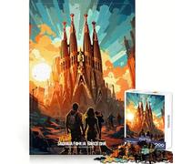 Visita Sagrada Familia Rompecabezas de 1000 Piezas para Adultos Rompecabezas Pensamiento crítico Escapada Consciente Ajuste Firme Regalo Ideal de Navidad (38x26cm)