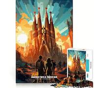 Visita Sagrada Familia Rompecabezas para Adolescentes 1000 Piezas Juego para estimular la Mente Ensamblaje Firme y Seguro Actividad para Fortalecer los Lazos Familiares (38x26cm)