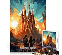 Visita Sagrada Familia Rompecabezas para Adultos 1000 Piezas Memoria Habilidad Relajante Ocio Seguro Un cálido (50x75cm)