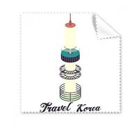 Visita seúl Torre en Corea del Sur gafas paño de limpieza paño limpiador de regalo teléfono Protector de 5 unidades
