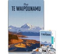 Visita Te Waipounamu - Rompecabezas de 1000 Piezas para Adolescentes y Adultos, Juguetes educativos, Juegos antiestrés, Lista de Deseos con Papá Noel, 50x75cm