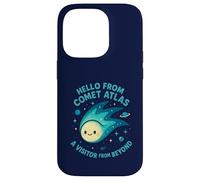 Visitante del Cometa Atlas Desde más allá del diseño Espacial Kawaii Carcasa para iPhone 14 Pro