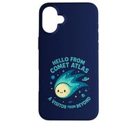 Visitante del Cometa Atlas Desde más allá del diseño Espacial Kawaii Carcasa para iPhone 16 Plus