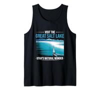 Visite el Gran Barco de Vela de Salt Lake Marina Utah Tourist Camiseta sin Mangas