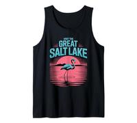 Visite el Gran turista de Salt Lake Flamingo Pink Utah Sunset Camiseta sin Mangas