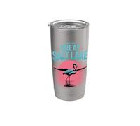 Visite el gran turista de Salt Lake Flamingo Pink Utah Sunset Vaso térmico de acero inoxidable de doble pared