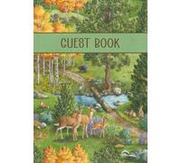 Visitor Guest Book: Guestbook for Cabins, Cottages & Vacation Rentals | Guest Log for Memories, Travel Tips, and Messages to the Host | Woodland Cover
