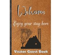 Visitor Guest Book: Large Lined Sign-In Journal for Guests to Write Messages, Comments, or Memories | 100 Pages | 8.25 x 11 Inch Hardcover