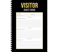 Visitor Guest Book: Welcome Sign-In Log Book for Airbnb, Vacation Rentals, VRBO, Cabin, Beach House, Guest House, Bed & Breakfast