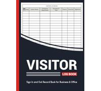Visitor Log Book: Sign In and Out Record Book for Business & Office: Tracking Visitors with Space for Over 3500 Records