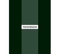 Visitor Register: 100-Page Visitor Sign-In & Sign-Out Log Book for Offices, Reception Areas, and Businesses - Track Up to 3,200 Visitors