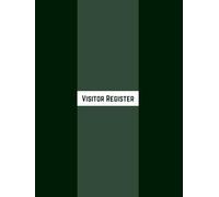 Visitor Register: 100-Page Visitor Sign-In & Sign-Out Log Book for Offices, Reception Areas, and Businesses - Track Up to 3,200 Visitors