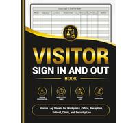 Visitor Sign In and Out Book: Visitor Log Sheets for Workplace, Office, Reception, School, Clinic & Security Use | Space for Over 3,000 Visitor Records