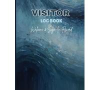 Visitors Book - Blue Edition | Professional Guest Sign-In & Sign-Out Register | Ideal for Medical Offices, Corporate Spaces, and Educational Institutions