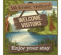 Visitors guest book Welcome Enjoy your stay: Logbook for Vacation Rentals, Airbnb, hotels, Bed and Breakfast, beach house and more