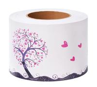 VisitRyl Borde del papel pintado Árbol del amor Auto Adhesivo del Papel Pintado del PVC Cenefa autoadhesiva para decoración de pared de cocina baño 10 cm x 1000 cm
