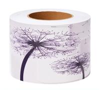 VisitRyl Borde del papel pintado Diente de león Auto Adhesivo del Papel Pintado del PVC Cenefa autoadhesiva para decoración de pared de cocina baño 10 cm x 1000 cm