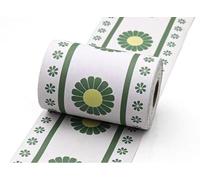 VisitRyl Cenefas Adhesivas para Cocina Baño Decorativas Margarita verde en la habitación infantil 10cm X 1000cm Fácil Aplicación Resistente Agua