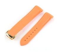 VISIYUBL 20 mm 21 mm 22 mm Fin de goma de silicona de silicona end for Pagani Watch Fit for Huawei Adecuado Gt2 Magic Watch 2 Fit for Honor Fit for Samsung Galaxy Watch S3 S4(Orange 4)