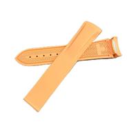 VISIYUBL 20 mm 22 mm 19 mm 21 mm Silicone Watchstrap Fit for Hamilton Khaki Field Scuba Frogman Fit for Gear S3 Ajuste for Seiko5 Sumo 007 Herramienta de la banda de reloj(Orange,11mm)