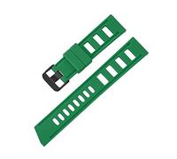 VISIYUBL 20mm 22mm Sport Silicone Watch Strap Fit For Huawei Watch GT 2e Fit For Smart Watch Replacement Fit For Samsung S2 S3 WristBand Bracelet(Green-black buckle,20mm)