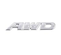 VISIYUBL 3D Metal AWD Logo Car Styling Chrome Etiqueta Trasera Emblema Cola Insignia Calcomanía Fit for Toyota Fit for Impreza Fit for Subaru Fit for Honda 4X4 Fit for Off Road SUV 4WD(Silver,15.3x2.5