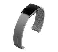 VISIYUBL Bandas de reloj de silicona 20mm 21mm Experto T013 T047 T081 T33 Correa de goma T-Sport Wamkband impermeable T013420A T047420A Apto for Tissot (Color : Gray claspblack, Size : 21mm)