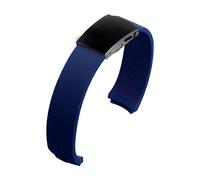 VISIYUBL Bandas de reloj de silicona 20mm 21mm Experto T013 T047 T081 T33 Correa de goma T-Sport Wamkband impermeable T013420A T047420A Apto for Tissot (Color : Blue claspblack, Size : 21mm)