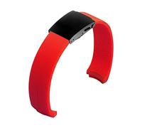 VISIYUBL Bandas de reloj de silicona 20mm 21mm Experto T013 T047 T081 T33 Correa de goma T-Sport Wamkband impermeable T013420A T047420A Apto for Tissot (Color : Red claspblack, Size : 21mm)