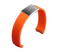 VISIYUBL Bandas de reloj de silicona 20mm 21mm Experto T013 T047 T081 T33 Correa de goma T-Sport Wamkband impermeable T013420A T047420A Apto for Tissot (Color : Orange claspsilver, Size : 20mm)