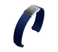 VISIYUBL Bandas de reloj de silicona 20mm 21mm Experto T013 T047 T081 T33 Correa de goma T-Sport Wamkband impermeable T013420A T047420A Apto for Tissot (Color : Blue claspsilver, Size : 21mm)