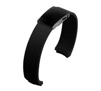 VISIYUBL Bandas de reloj de silicona 20mm 21mm Experto T013 T047 T081 T33 Correa de goma T-Sport Wamkband impermeable T013420A T047420A Apto for Tissot (Color : Black claspblack, Size : 20mm)