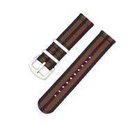 VISIYUBL Correa de nylon 18mm 20 mm 22mm 24mm Lanzamiento rápido Barra de primavera Reloj militar Ajuste de reemplazo for Huawei Fit for Samsung (Color : Coal Black, Size : 18mm)