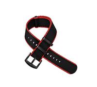 VISIYUBL Correa de nylon de la OTAN de 20 mm de 20 mm de cinturón de seguridad for el cinturón de seguridad for la banda militar for el reemplazo del reloj(Darkblue Black,22mm black)
