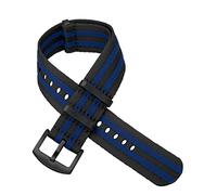 VISIYUBL Nylon Premium NYLO Strap 20mm 22mm Asiento del cinturón de seguridad Sports Fit for 007 Fit for James Bond WatchBand Reemplazo(Orange)