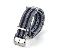 VISIYUBL Reloj de lona Correa de reloj universal Ajuste for SKX007 Seamaster 300 Bond Pulsera de calibre Accesorios 20 mm 19 mm Zulu Nylon 007(4,19mm)