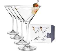Viski Copas de Martini de cristal europeo Reserve, 4 copas de cóctel sin plomo, cristalería hecha en Europa, juego de 4, 7 onzas (207 ml)